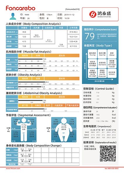 人体成分分析仪报告