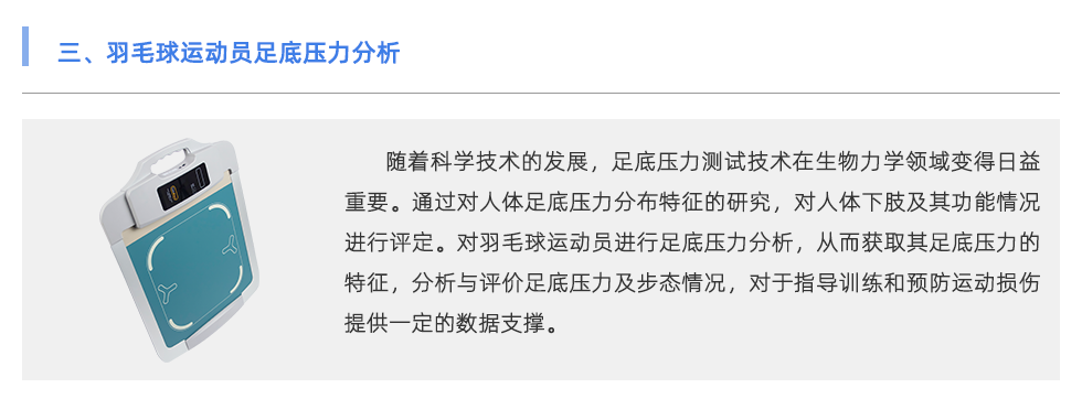 足底压力分析系统