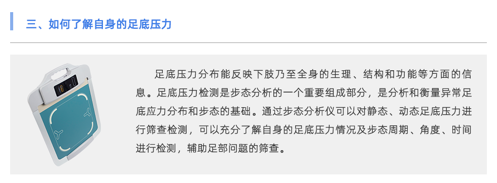 足底压力分析系统